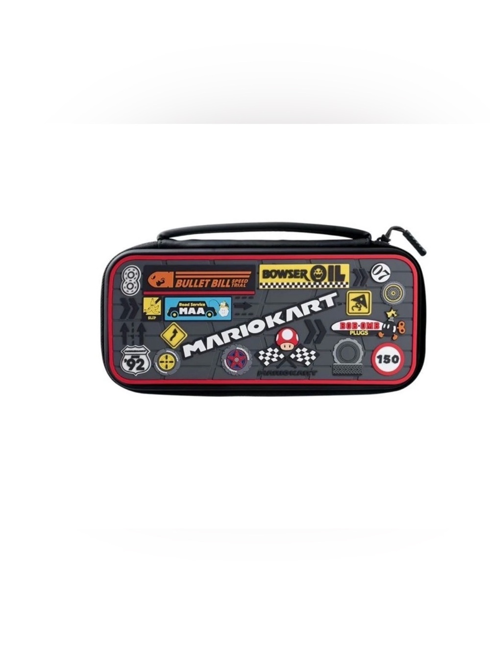 Mario Kart Nintendo Switch Travel Case Plus Glow Protective Hard Shell Glow-In-T